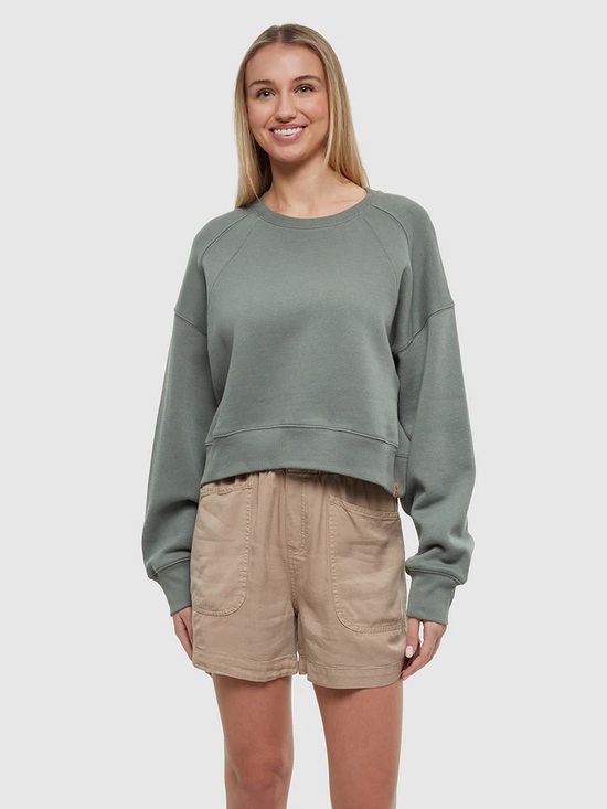 tentree Tops - 10 trees (tentree) Cropped Crew Sweatshirt | Sage Green Organic Cotton Size M
